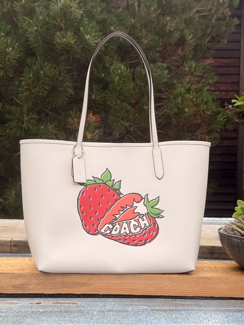 Coach Strawberry City Tote Bag